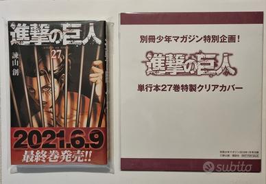 Manga L'Attacco dei Giganti 27 + Variant Cover