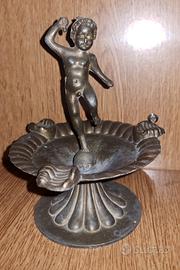 Portacenere posacenere con amorino vintage