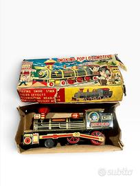 Locomotiva vintage anni 60 in latta