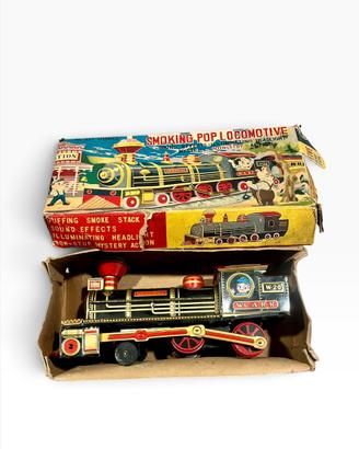 Locomotiva vintage anni 60 in latta