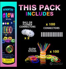 BRACCIALETTI LUMINOSI FLUORESCENTI 