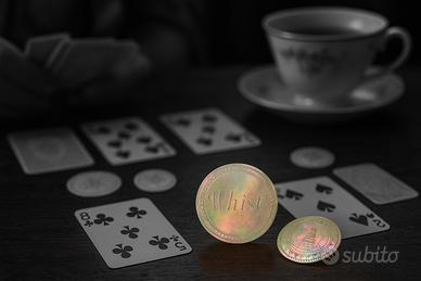 Antichi rari gettoni gioco madreperla inizio 800