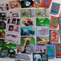 Schede carte telefoniche Animali 4 serie different