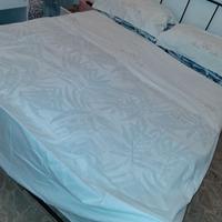 Parure Letto Matrimoniale Ricamata Cotone Lenzuolo