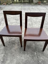 Set sedie legno wenge