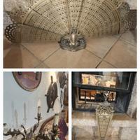 Para scintille e candelabro d'epoca 