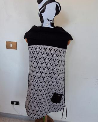 Vestito in maglia Y2K / Tunica geometrica L.
