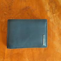 Piquadro Portafoglio uomo vera pelle Blue Square