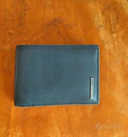 Piquadro Portafoglio uomo vera pelle Blue Square