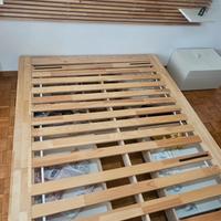 Letto ikea in rovere con cassetti