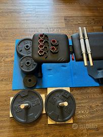 Panda Pesi Inclinabile + Kit Completo Bodybuilding