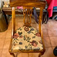 Sedie a gondola impero set 6