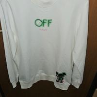 felpa off-white pari al nuovo