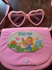 Set borsetta occhiali Fancy Girl bambina anni '80