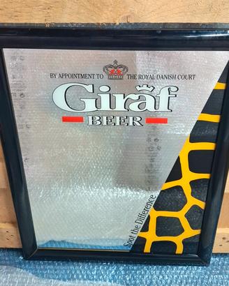 GIRAF BEER Quadro a Specchio Locanda Bar Pub