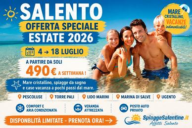 4 -> 18 Luglio LAST SECOND 7NOTTI-> a SOLI