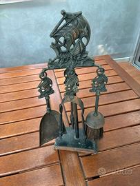Set camino in rame vintage anni ‘70