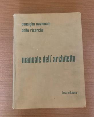 Manuale dell’architetto - CNR - terza edizione ‘62