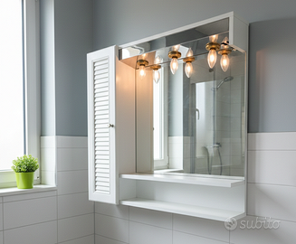 Mobile Specchio Bagno con Illuminazione Persianina