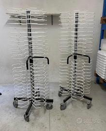 Carrelli per porta piatti da ristorazione
