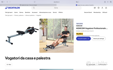 Vogatore professionale da casa