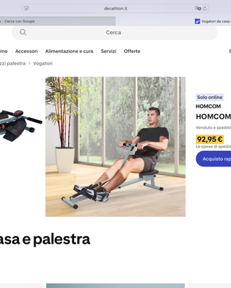 Vogatore professionale da casa