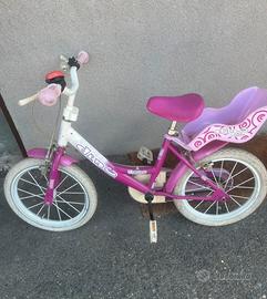 Bicicletta Dino bikes rosa 14 pollici bimba 