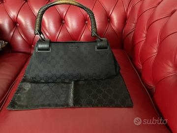 Gucci borsa Bamboo Hobo Originale monogram GG