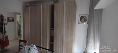 Coppia di armadi moderni – Effetto Legno Chiaro