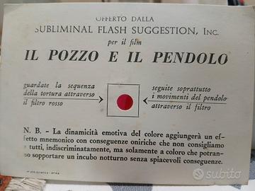 Rarissimo Gadget Cinema Horror anni 60