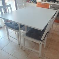 Tavolo Ikea Kallhall + 4 sedie Stefan complete di 