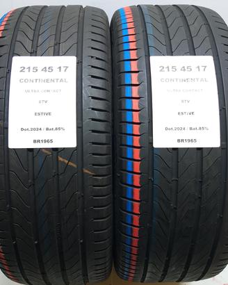 2 GOMME 215 45 17 CONTINENTAL BR1965