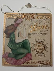 Targa latta vintage Pastiglie Leone