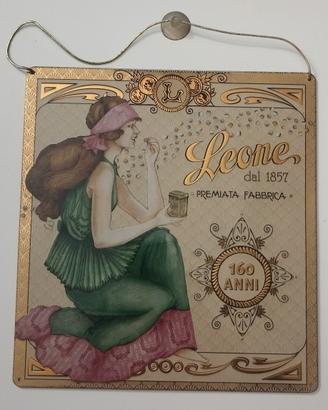 Targa latta vintage Pastiglie Leone