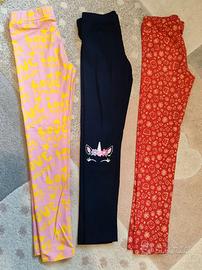 Lotto leggings bambina 8-9 anni