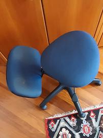 Sedia  ergonomica con ruote