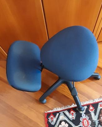 Sedia  ergonomica con ruote