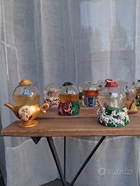 Collezione 23 mini palle di neve Disney vintage