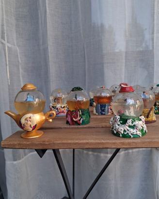 Collezione 23 mini palle di neve Disney vintage