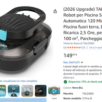 PULITORE PER PISCINA NUOVO SIGILLATO