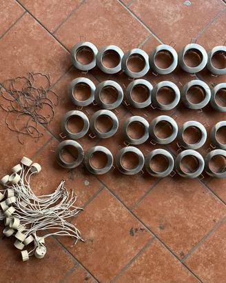 24 Supporti Satinati da incasso + GU10