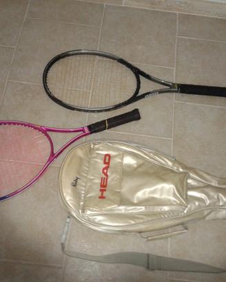 Racchette da tennis e borsone 
