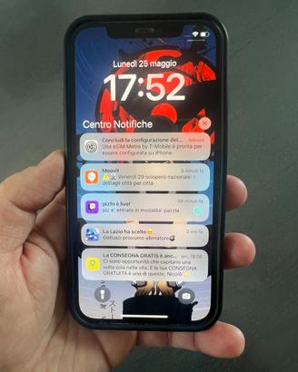 Iphone 12 128GB black + cover posteriore