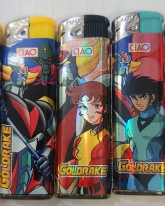 Goldrake accendini collezione marca ciao 