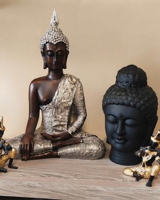 Lotto 2 Buddha e 2 Krishna soprammobili 