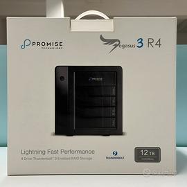 Promise Pegasus 3 R4 12TB Thunderbolt 3 RAID HDD