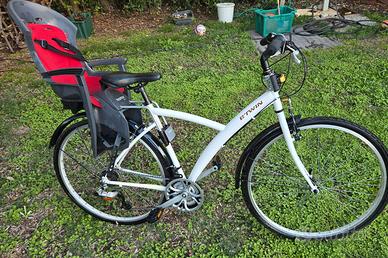 bici decathlon uomo con seggiolino bimbo