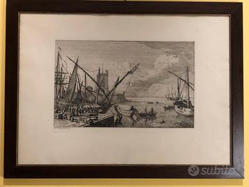 Stampa metà '900 originale con cornice