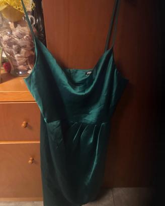 Top canotta zara verde