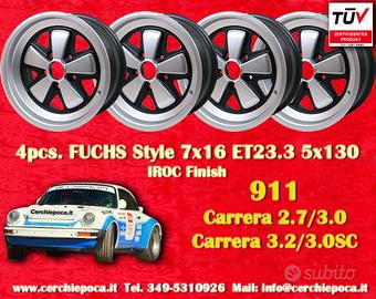 4 pz. cerchi Porsche Fuchs 7x16 ET23.3 911 -1989 9